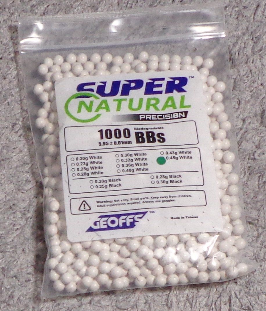 Herrenschuhe: GEOFFS Super Natural Precision Bio BB 0.45g 1000rds - White – Neu und originalverpackt aus Gontenschwil von Ch_suk