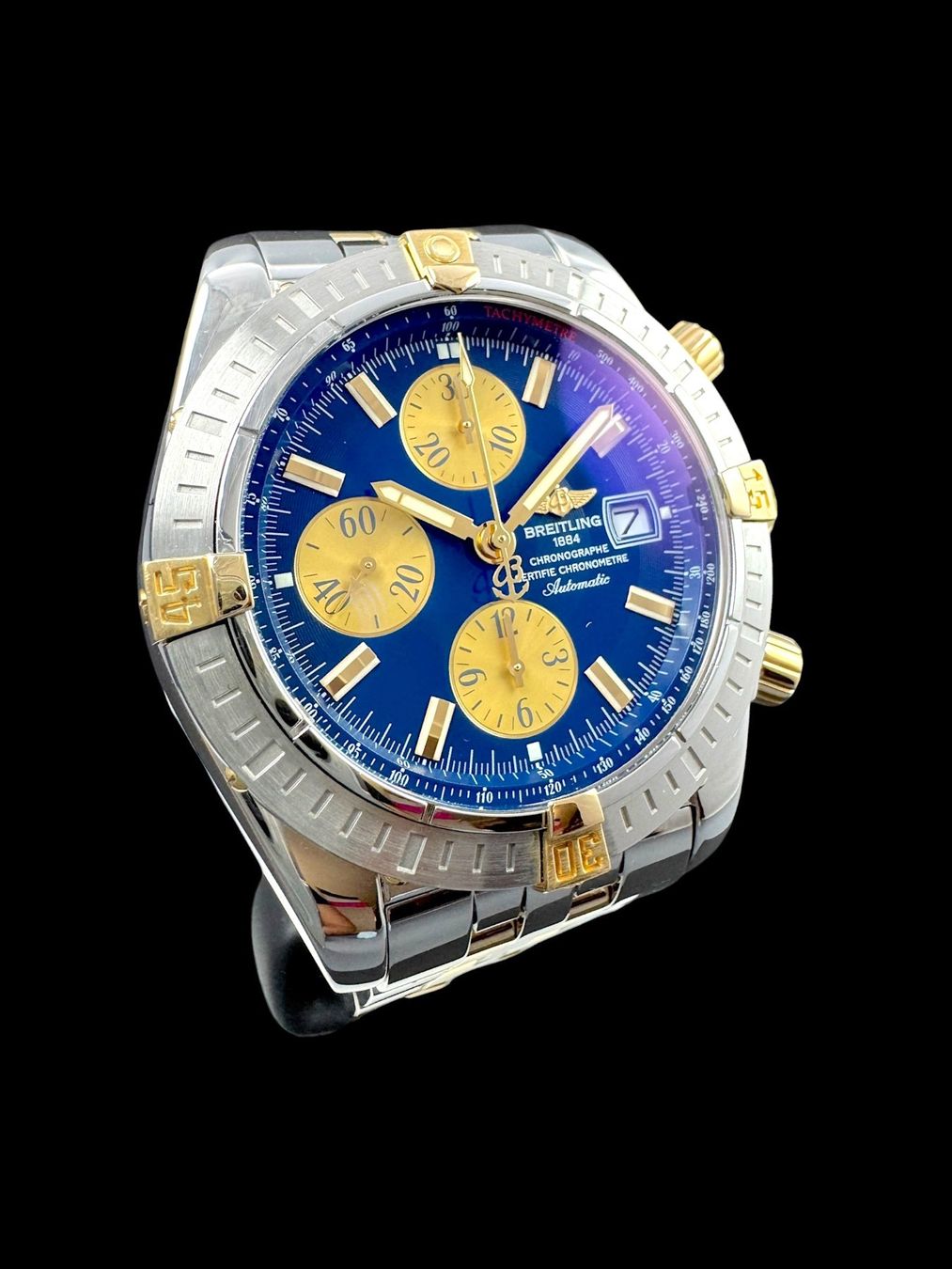 Breitling Orologi: Breitling Chronomat Evolution Automatic 45mm Bicolor *U1445 – Usato da Zürich venduto da GalerieInauen 3