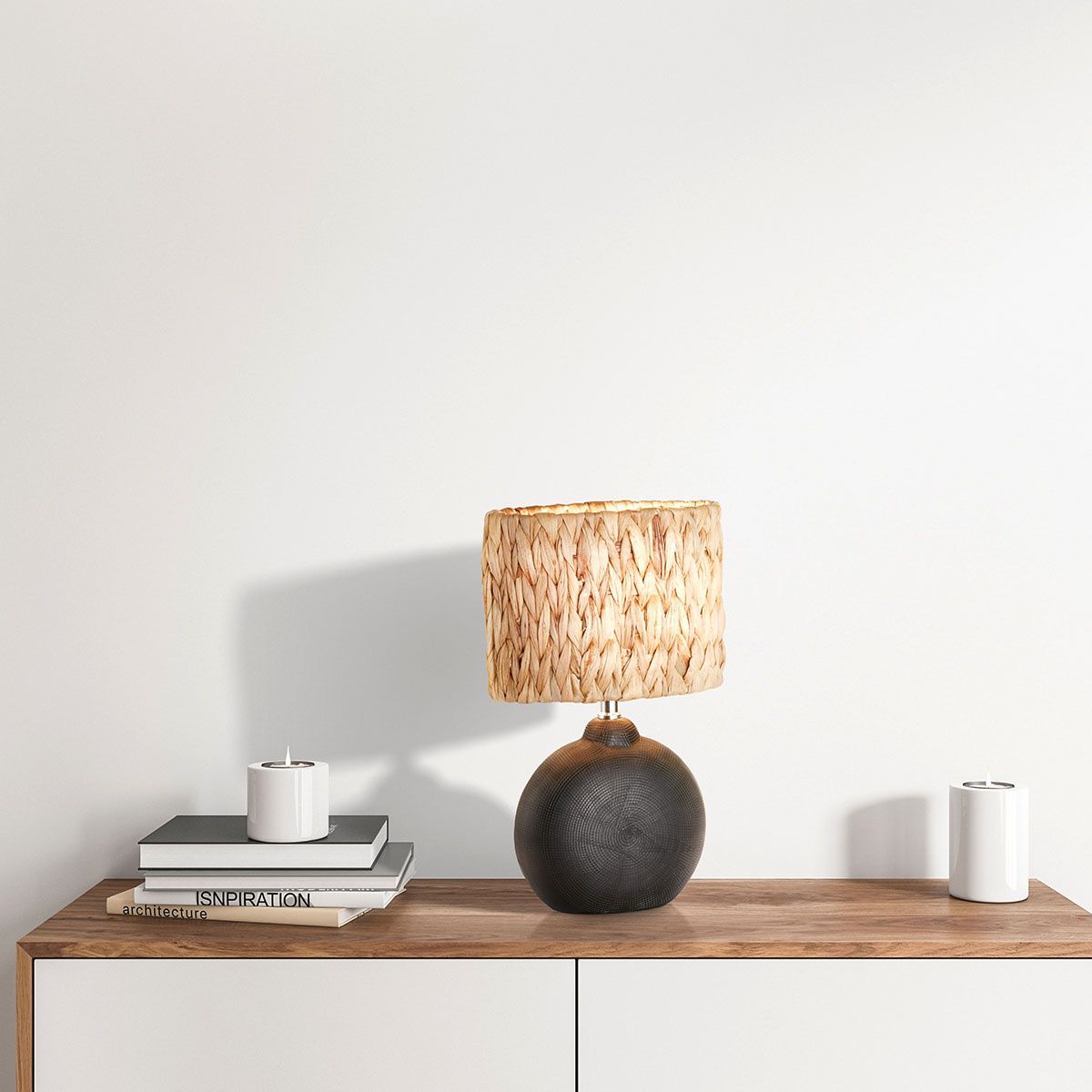 Lampade: Tischleuchte, Stoffschirm, 39 cm Höhe – Nuovo (secondo la descrizione) da Kreuzlingen venduto da Smart-Light 1