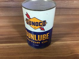 Gebrauchte Sunoco Sunlube Motor Oil Blechdose 1 Liter voll