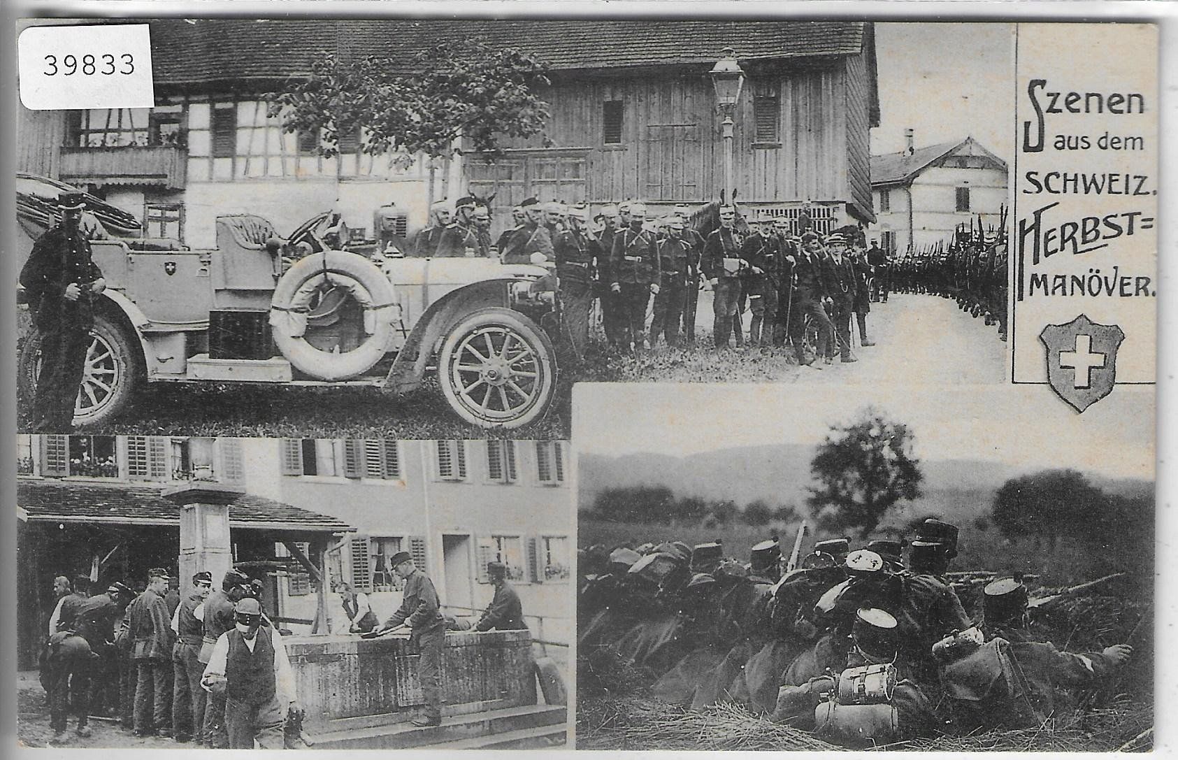 Cartes postales: Schweiz. Herbst-Manöver - Militär-Auto 1912 – D'occasion à Ettingen par Kartenplanet