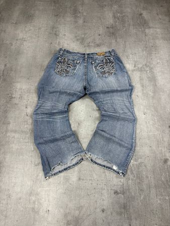 Vintage Miss Me Bootcut Low Waist Jeans (XL)