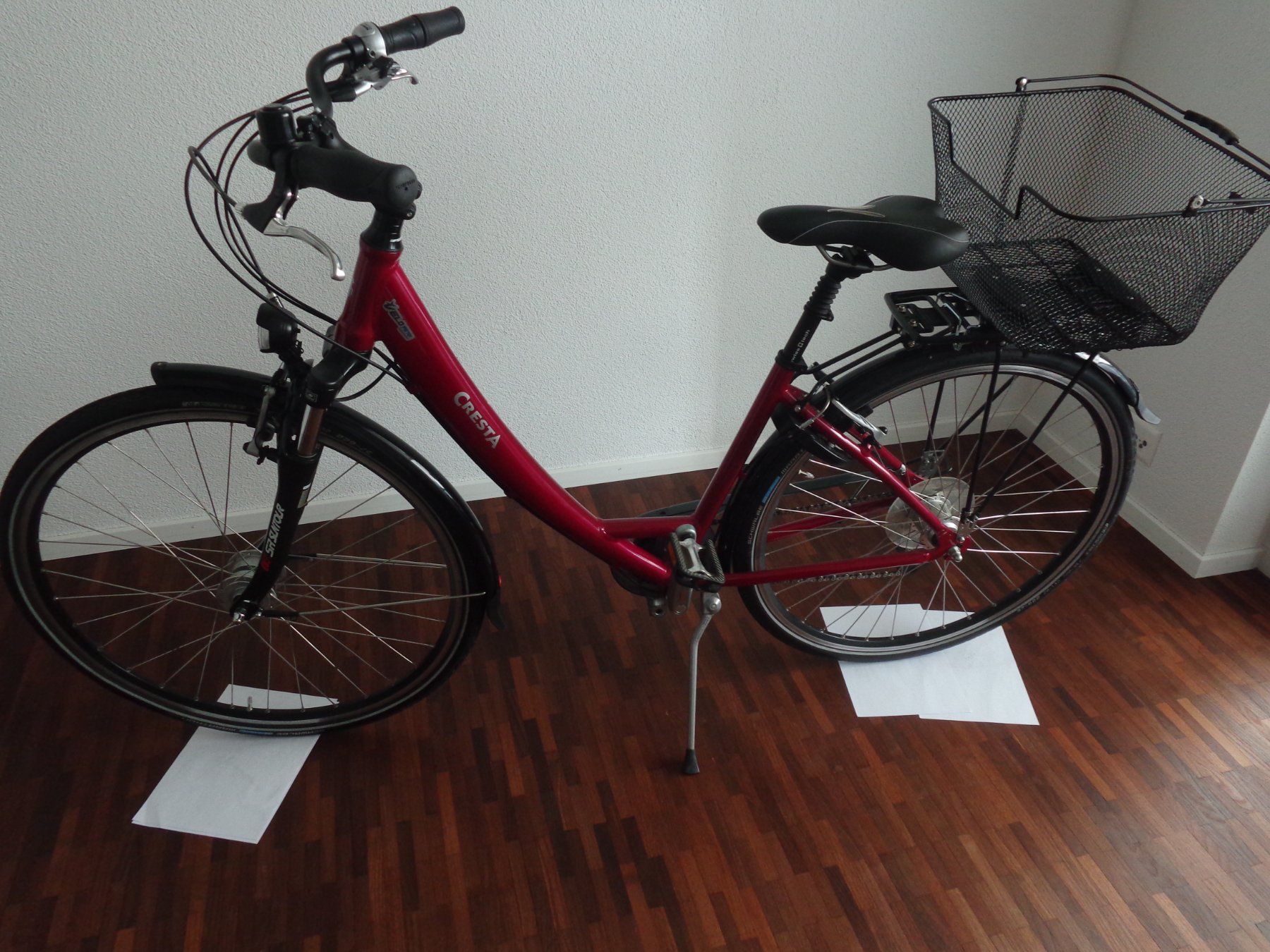 Cresta Velos: Cresta Velo neu in Rot mit grossem Velokorb – Neu (gemäss Beschreibung) aus Sirnach von spilo01