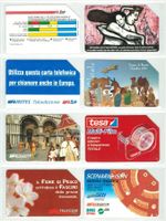8 Telefonkarten Italien