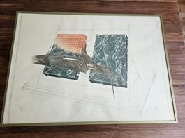 Bild "Territoires greffés" von Jean Lecoultre, gerahmt
