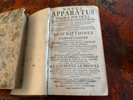 Virgile : Novus apparatus Virgilii poeticus Reliure cuir