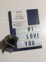100+ Extra Buchstaben für Leuchtkasten