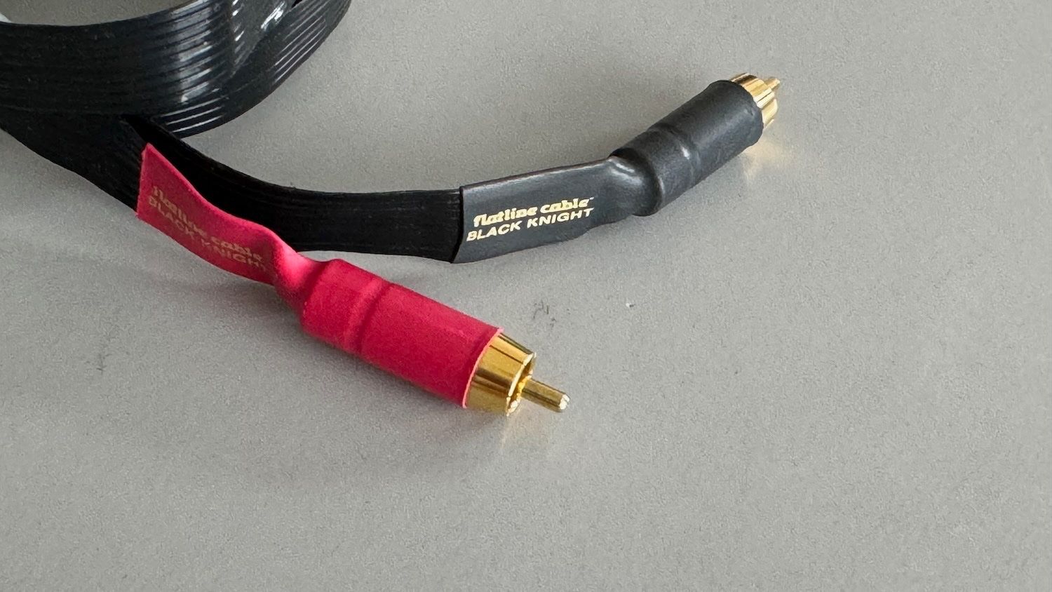 Nordost Black Knight Flatline High-End RCA Cinchkabel Paar (Usato