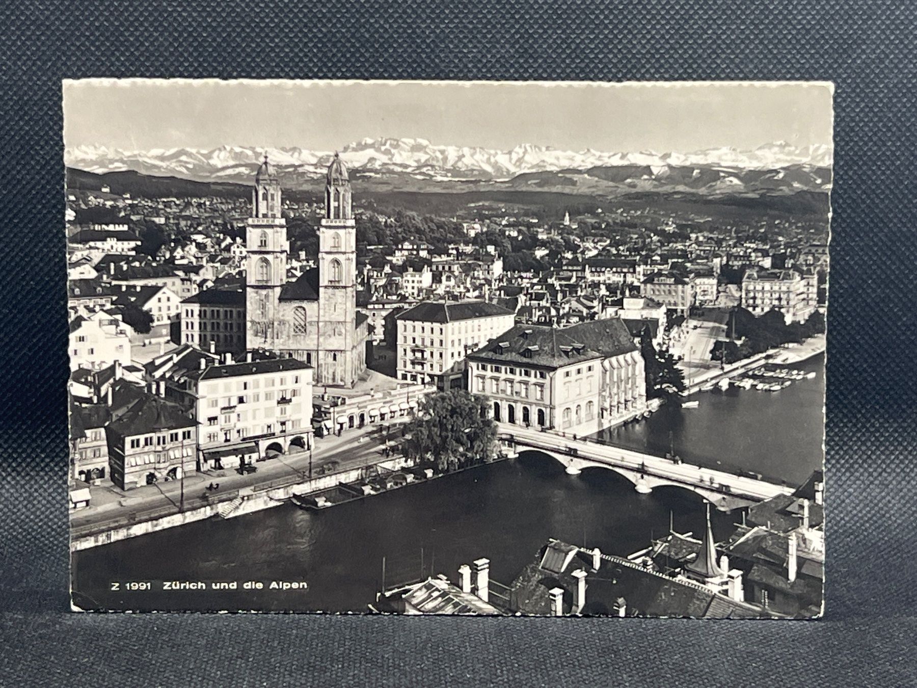 Cartoline postali: Zürich und die Alpen – Usato da Widnau venduto da Brusi9