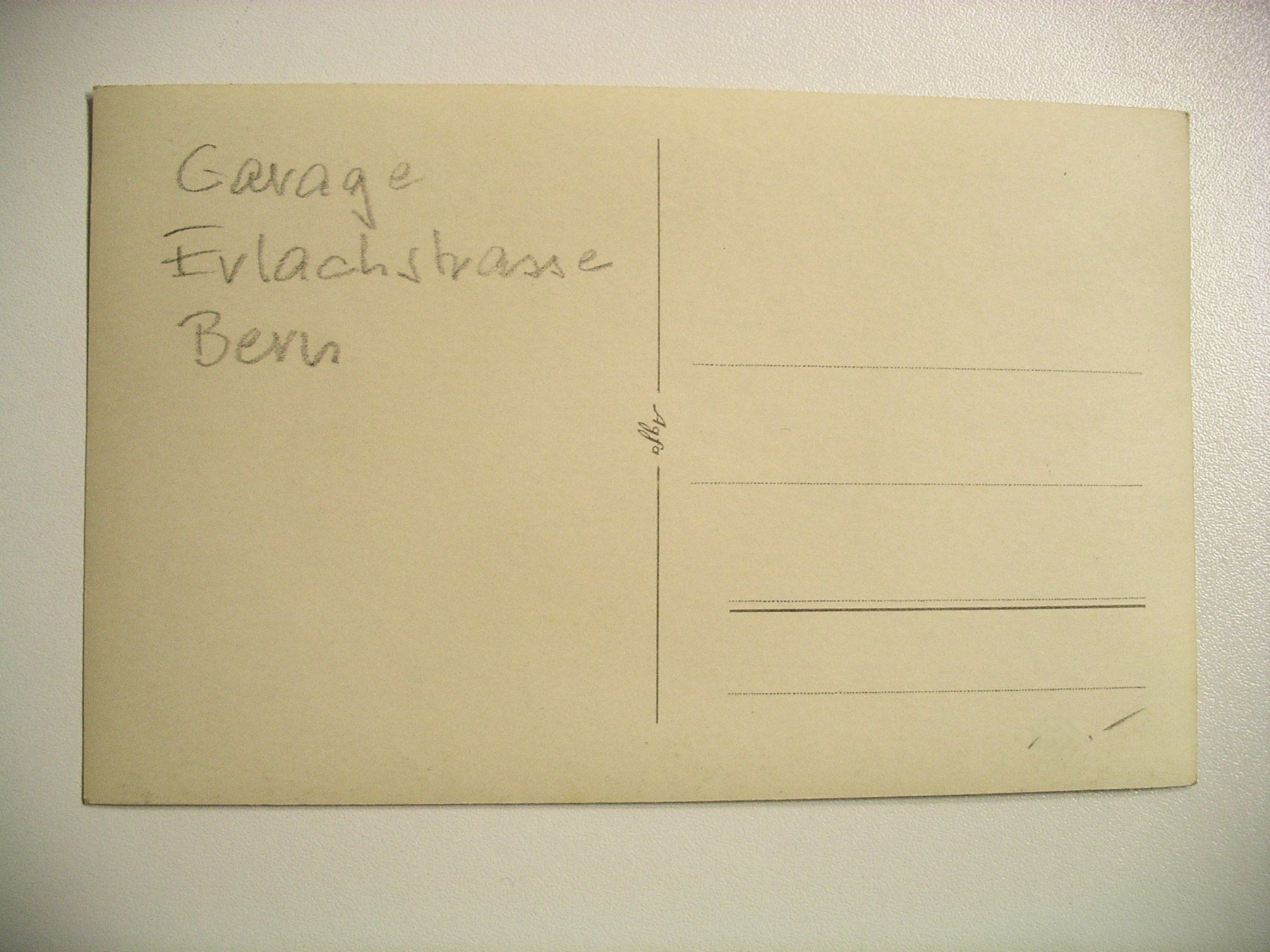 Cartoline postali: FotoAK   Erlachstrasse BERN  -  AutoGarage – Usato da Oberhofen am Thunersee venduto da luuping99 1
