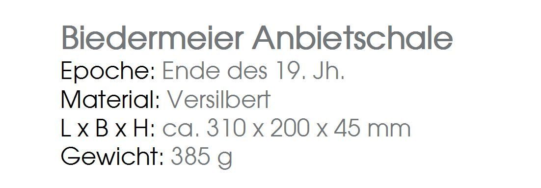 Schalen: Biedermeier Anbietschale – Gebraucht aus Flamatt von samowarow 1