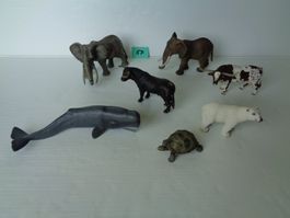 7 grosse Schleich Tiere