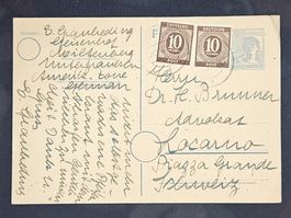 CL25 Carte Postale + Timbre Allemagne 1947
