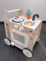 Chariot de marche et cuisine en bois Vertbaudet