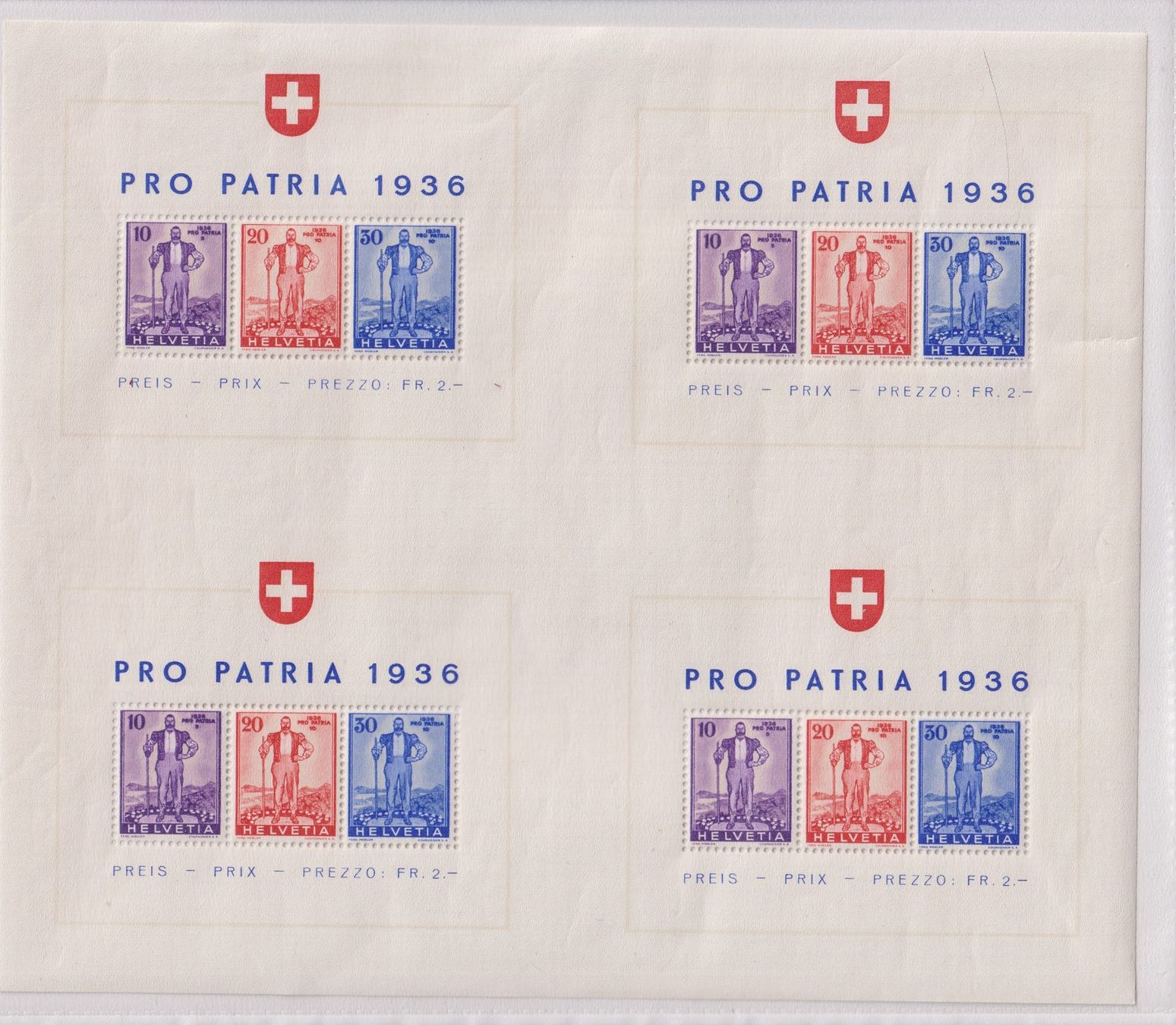 Tutti i francobolli: Block W8a postfrisch++ – Usato da Samnaun-Compatsch venduto da Muckimu