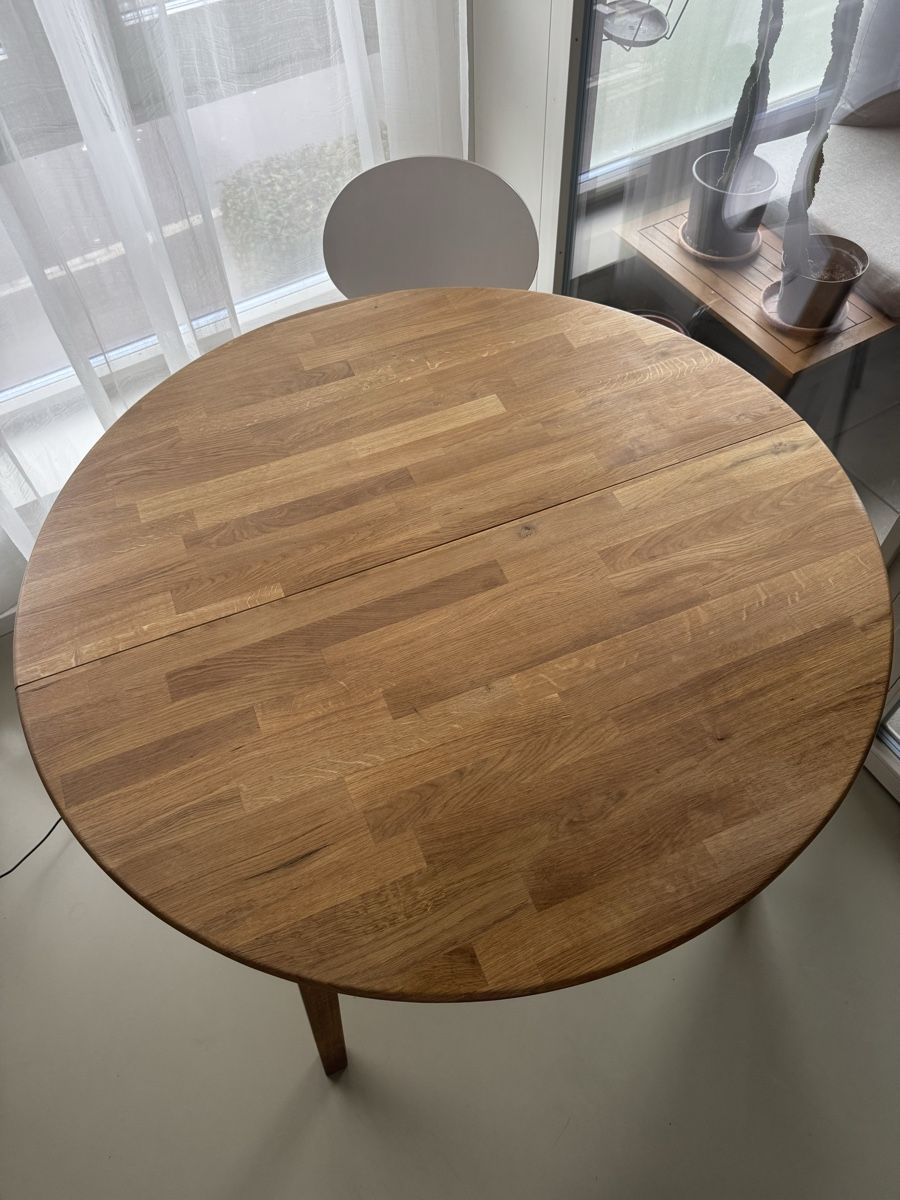 Ausziehbarer Esstisch MONIKA II – Eiche – rund/oval (D'occasion) à ...