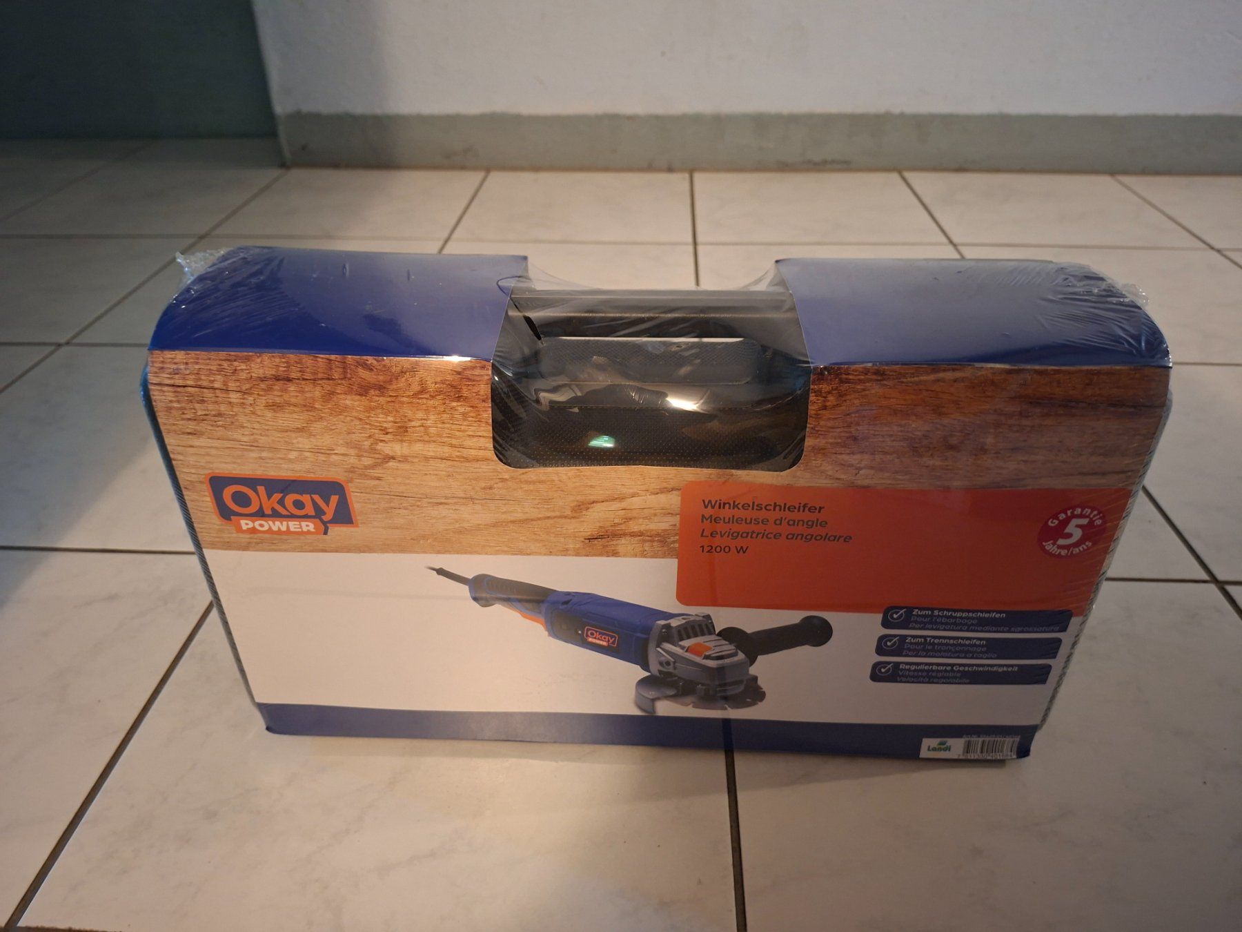 Schleifen & Polieren: Okay POWER Winkelschleifer 1200 W neu – Neu und originalverpackt aus Lyss von toe_68qb