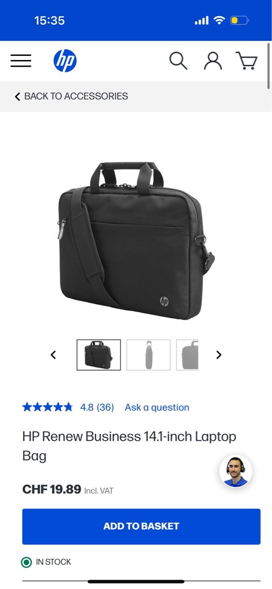 Taschen: Laptoptasche / Sac pour ordinateur portable hp  – Neu (gemäss Beschreibung) aus Colombier NE von ann_x9zr 6