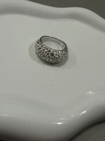 Ring mit Kristallen Silberfarben Grösse 54