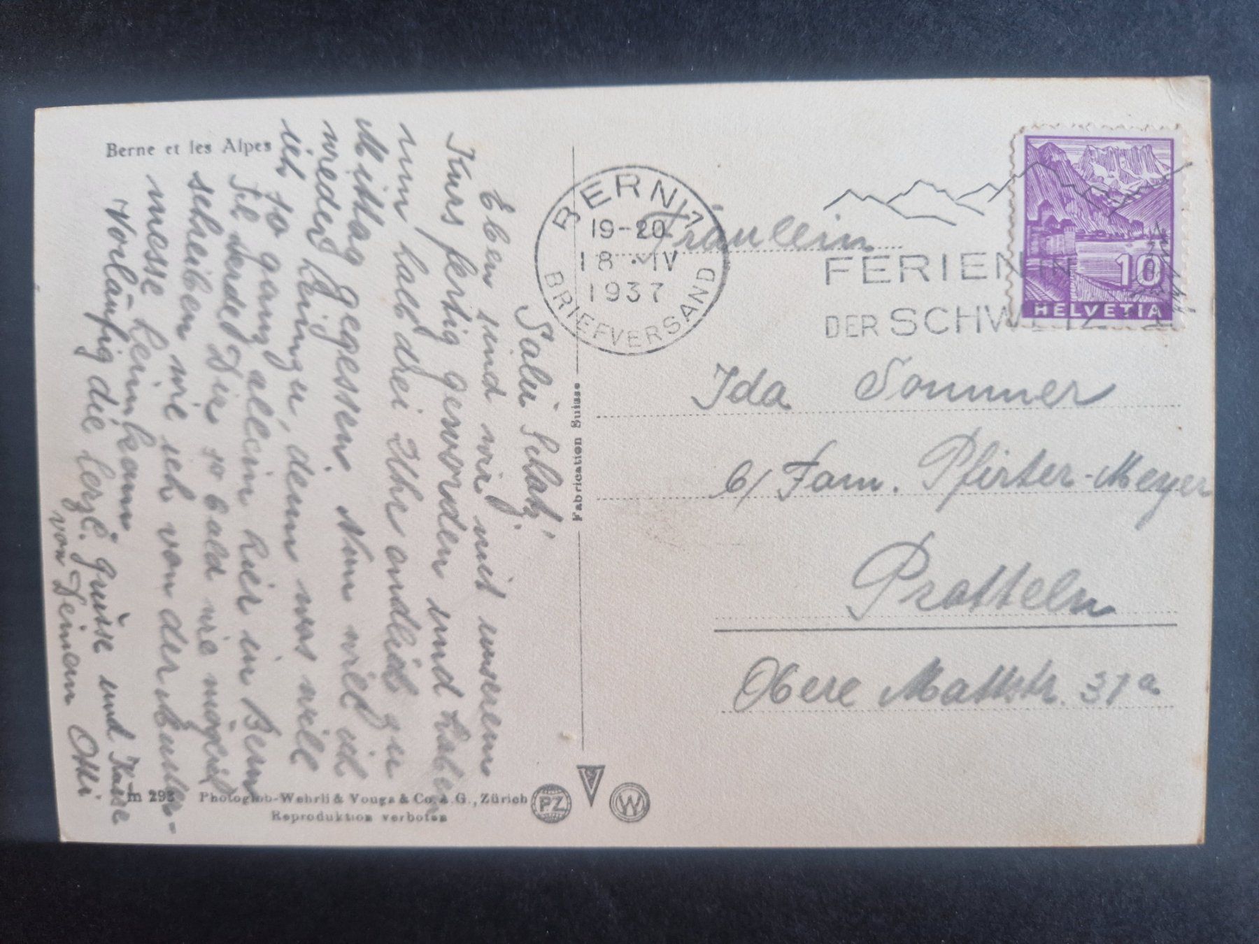 Cartoline postali: Karte BE   Bern und die Alpen – Usato da Bouveret venduto da hckoala 1
