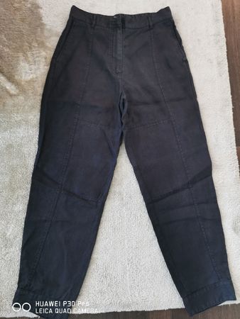Hose Massimo Dutti schwarz Gr 36, LEINEN, schwarz 