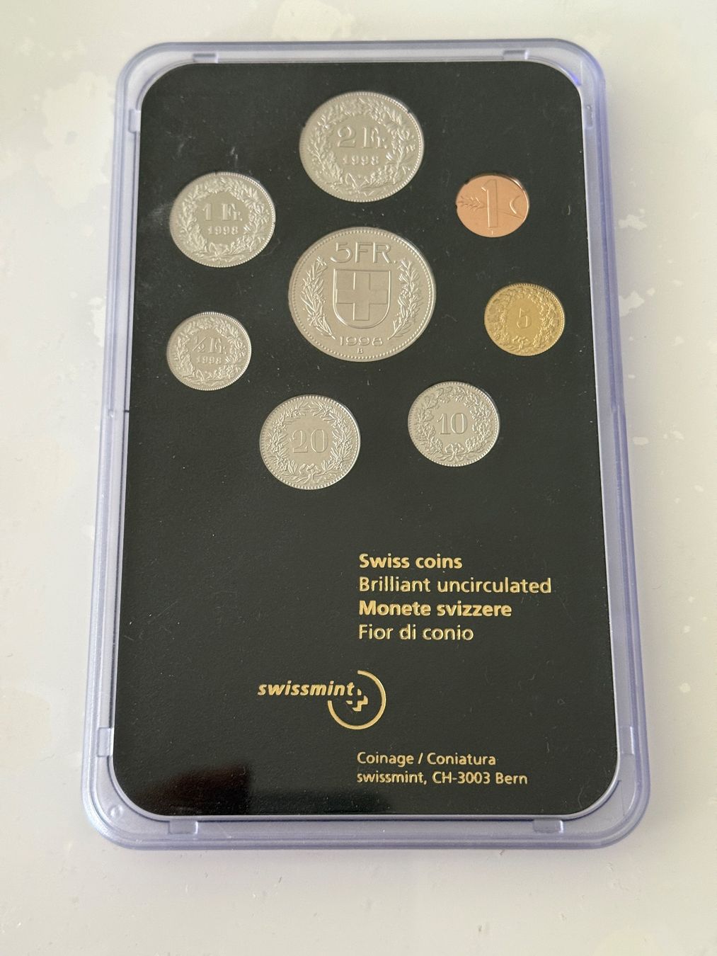 Toutes les monnaies: Schweizer Münzsatz 1998  Stempelglanz – Neuf (Voir description) à Wallisellen par SWISS_SILVER1 1