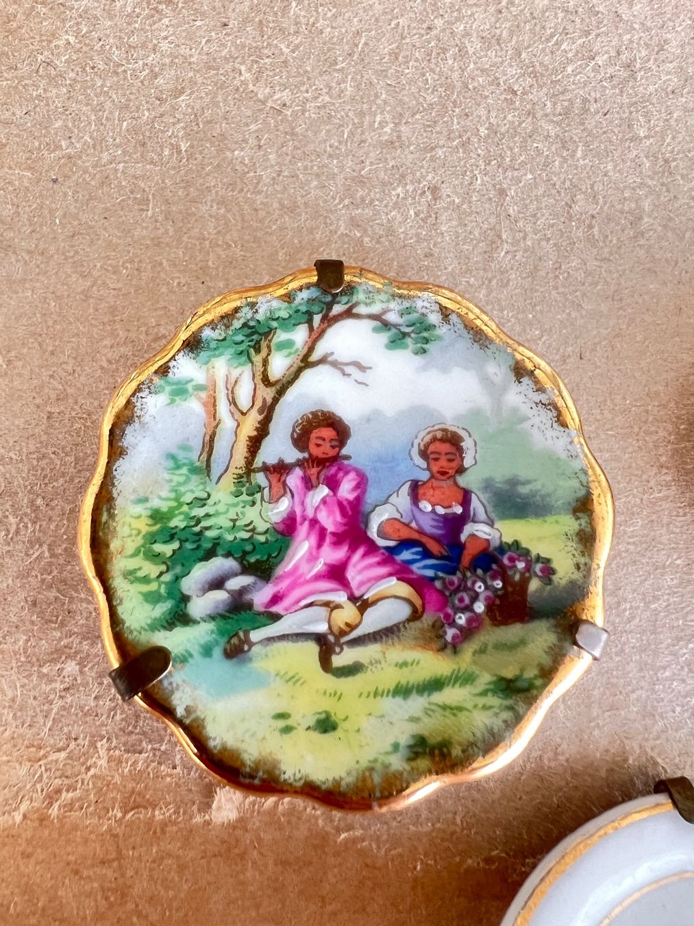 Piatti: 3 miniature Limoges plates – Nuovo (secondo la descrizione) da Lausanne venduto da NYC67 1