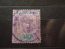 alte Marke Zululand, gestempelt