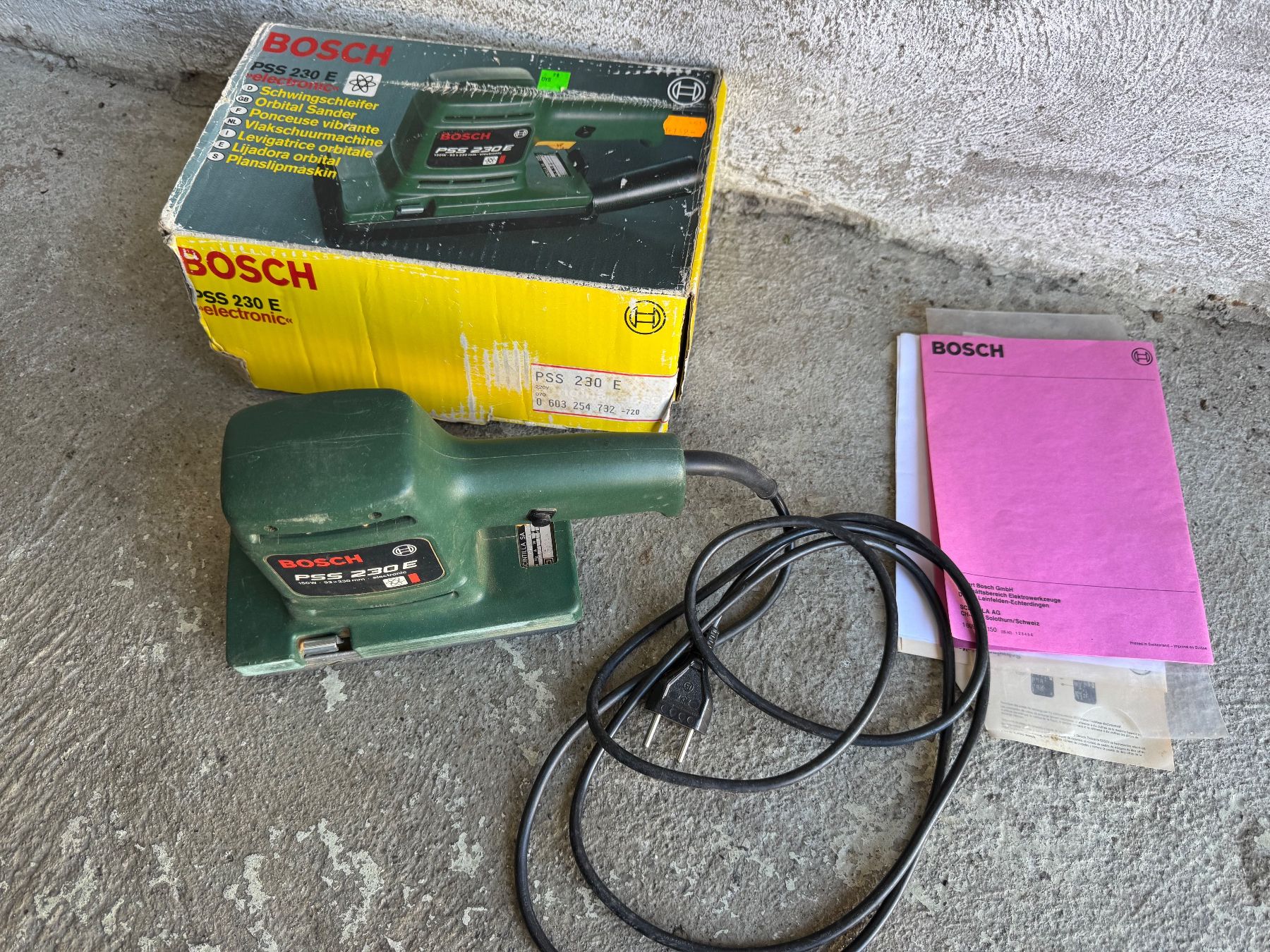 Bosch Smerigliatrici & Lucidatrici: BOSCH PSS 230 E – Usato da Frauenfeld venduto da difi67