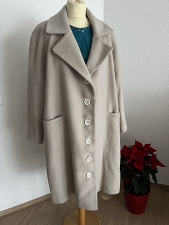 Nulu Wollmantel, Gr. 42, beige, perfekt für den Winter!
