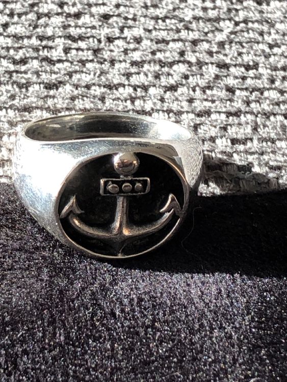 Sterling Silber 925 Ring Anker ⚓️ 68 (Neu und originalverpackt) in für ...