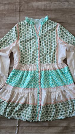 ​😍 Boho Blusen-Kleid - L - Cottagecore Festival Kleid