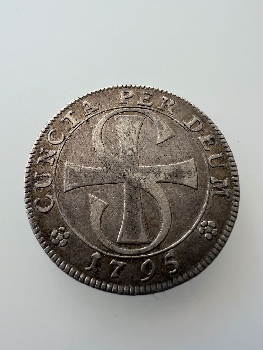 Tutti le monete: Solothurn 20 Batzen 1795 – Usato da Schaffhausen venduto da schatzkiste69 1
