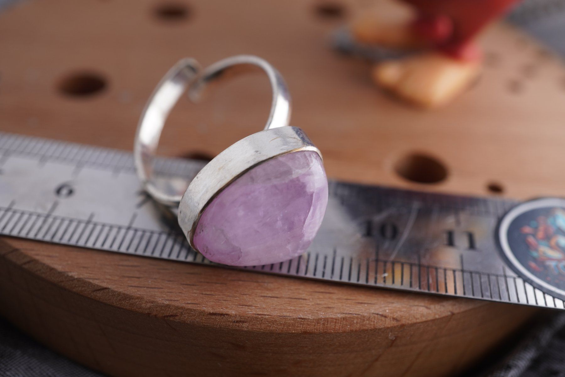 Minéraux & Lithothérapie: Kunzit  Rosa   ring Grösse  Variabel     (Räumung!) – Neuf avec emballage d'origine à Eschenbach SG par topstone 4