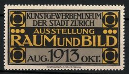 Reklamemarke Zürich, Ausstellung Raum u