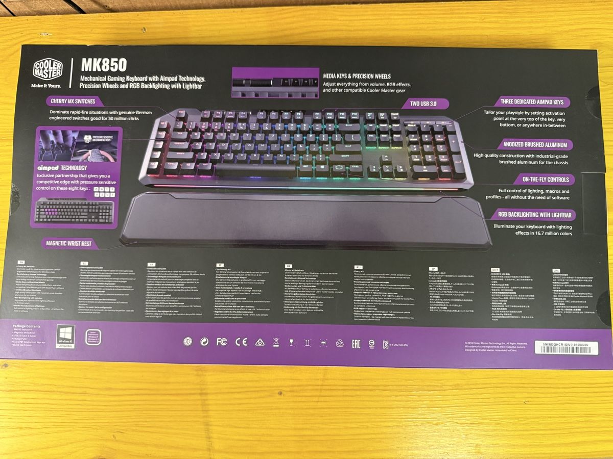 Tastaturen: Cooler Master MK850 – Neu – Neu und originalverpackt aus Uster von Dervisevic_Su 3