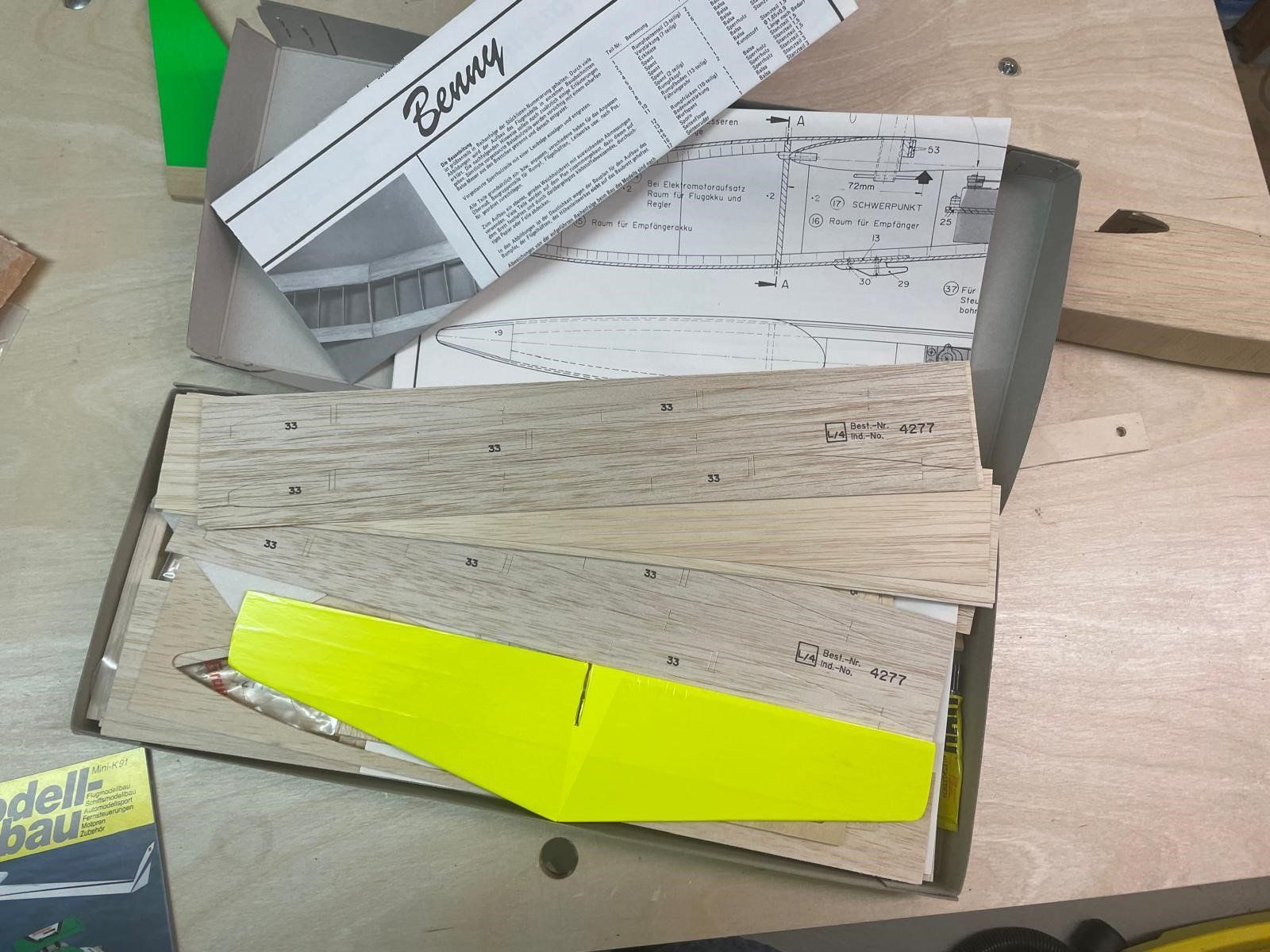 Kit di modellismo & Modellini statici: Segelflugzeug  Bausatz - Graupner - Modell Benny – Nuovo (secondo la descrizione) da Freienstein venduto da Batino1 4
