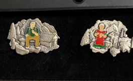 📌 Schweiz Berge Pin Sennen  Oma Opa
