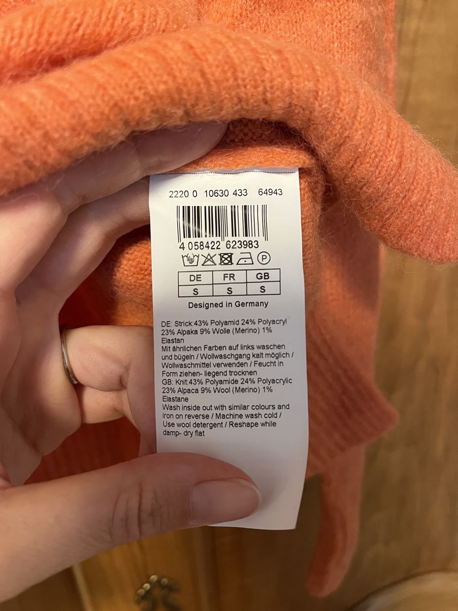 Hallhuber Maglioni & Felpe: Hallhuber Pullover Gr. S, lachs, Wolle – Usato da Rotkreuz venduto da zisii 2