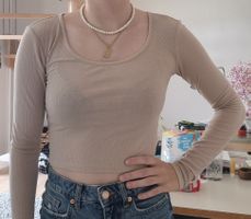 Langarmshirt beige Grösse XS guter Zustand