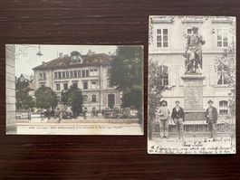 LE LOCLE Ecole professionnelle & monument de D. Jean-Richard