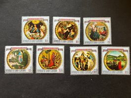 EQUATORIAL GUINEA 1973 EASTER SET OF 7  gest. (E928)