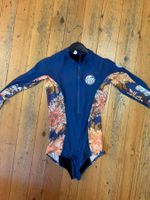 Badeanzug Rip Curl blau mit Blumenmuster Grösse 12 Jahre