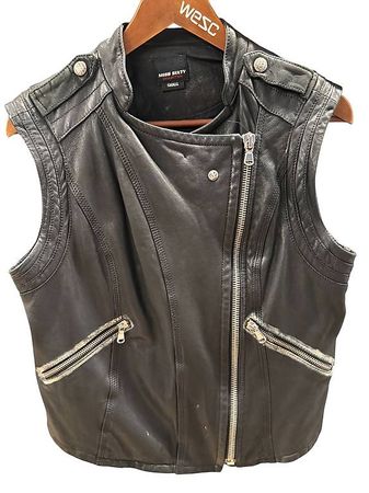 Miss Sixty Biker Weste Lederweste GR S