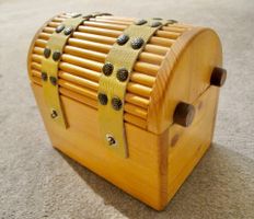 Schatz Truhe Holz Kiste Schmuck Schatulle Schmuckkästchen