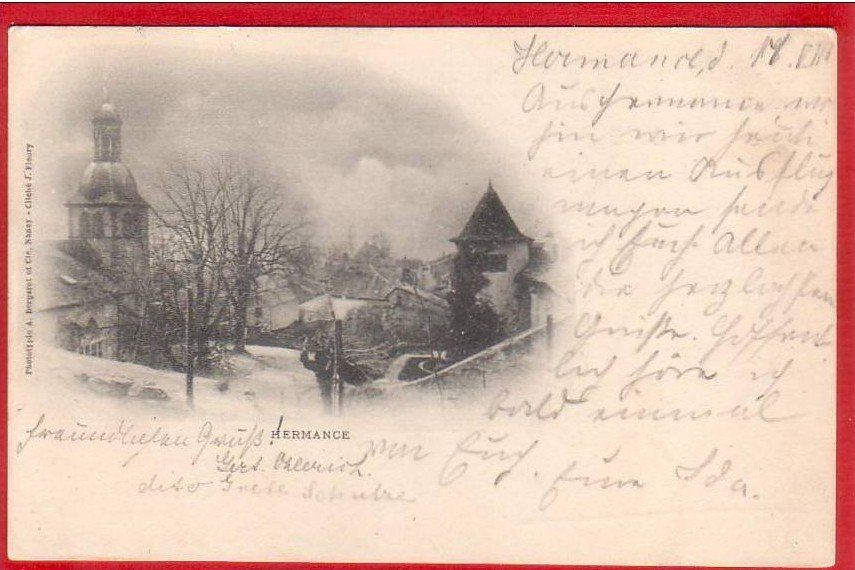 Ansichtskarten: HERMANCE 1901 – Gebraucht aus Grüningen von Kartenlaube