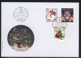 2022, FDC, Weihnachten, Festliche Grüsse (1927–1929)