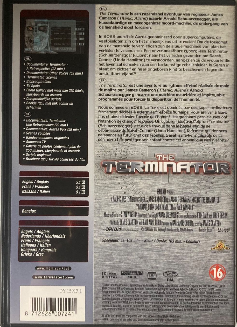 Alle DVDs: ARNOLD SCHWARZENEGGER - THE TERMINATOR – Gebraucht aus Poliez-Pittet von Newtown-Records 1