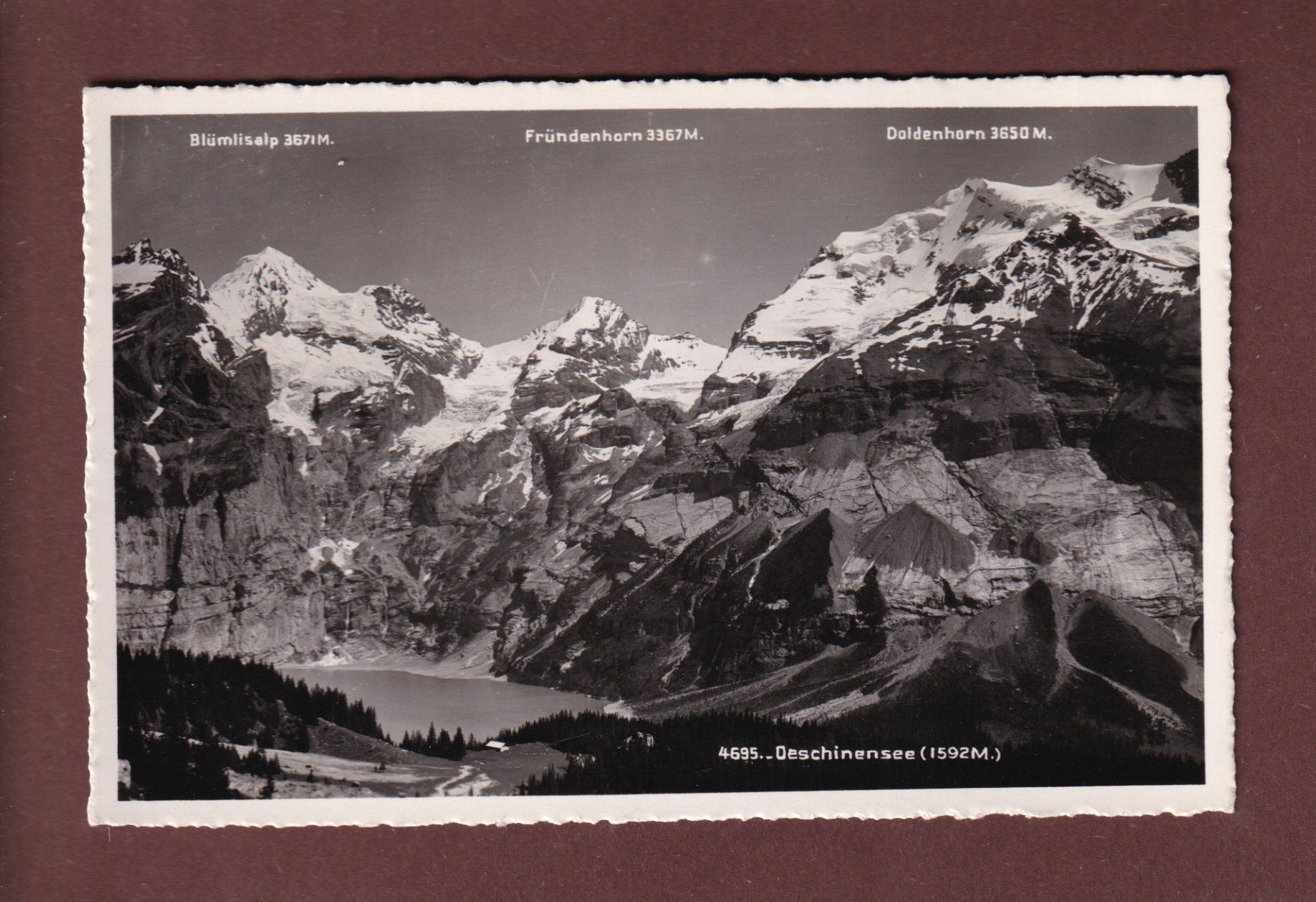 Cartoline postali: OESCHINENSEE – Usato da Pully venduto da nicecards-shop