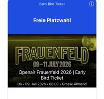 Openair Frauenfeld 2026 3tages Ticket